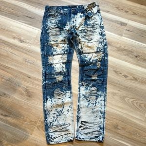 GS-115 denim distressed/ destroyed jeans